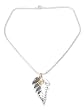 Natural leaf silver plated choker, 'Fern Love' Natural leaf silver plated choker, 'Fern Love'