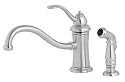 Price Pfister 0344TSS Marielle Single-Handle Kitchen Faucet with Side Sprayer, Stainless Steel