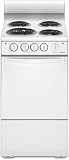 Amana AEP200VAW 20 Freestanding Electric Range with 4 Coil Elements, 2.6 cu. ft. Oven Capacity, Manual Clean, ADA Compliant Front Controls, 2 Oven Racks, In-Oven Broiling and Towel Bar Door Handle