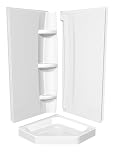 Maax shower tray 101425-005. 42 1/8''W x 42 1/8''D, Sterling