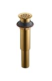 Kohler K-7108-BV Decorative Grid Drain without Overflow, Vibrant Brushed Bronze