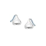 Sterling Silver Hershey's Kiss Flat Back Stud Earrings