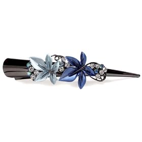 Blue Stardust Swarovski Crystal Alligator Hair Clip Jewelry