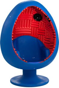 5.1 Sound Egg Chair - Blue/Red