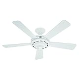 Hunter Ceiling Fans 25866 Dimensions Fan - White Contemporary Indoor Fan 52' Blade Span