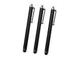 3 Pack of Black Touch Screen Stylus for for iPad 2 new iPad Kindle Fire iPhone 4S 4 3GS iPod Touch Motorola Xoom Xyboard Droid Samsung Galaxy Asus Eee Pad Transformer Acer Iconia ViewSonic gTablet Toshiba Thrive Superpad HP Touchpad Blackberry Playbook amp Other Tablets on sale