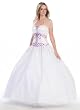 Ball Gown Strapless Formal Prom Wedding Dress #229