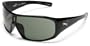 PUMA Eyewear Men's Visor PU15041Sunglasses,Black frame/Black lens,one size