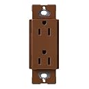 Lutron SCR-15-SI Satin Colors 15A Electrical Socket Duplex Receptacle, Sienna