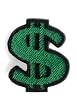 Green Dollar Sign Clip Shoe Accessories (Standard-1)