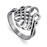 Sterling Silver Swirl Design Band Ring