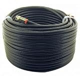 Buy 100FT F-f RG6 Quad Ptch Cable Blk Premium Retail Blister Pack