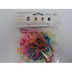 Bama Bandz Cars Glow in the Dark Bands Rubber Bandz Band Wristband (24)