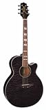 Jasmine ES450C NEX Cutaway Acoustic-Electric Guitar with Free Hardshell Case - Charcoal Quilt