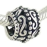 Scroll and Bead Sterling Silver Bead for European Charm Bracelet 31ID7xGYioL. SL160 Scroll and Bead Sterling Silver Bead for European Charm Bracelet