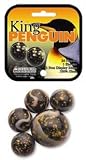 Mega Marbles - KING PENGUIN MARBLES NET (1 Shooter Marble, 24 Player Marbles & 2 Display Rings)