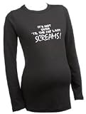 It's not over 'til the fat lady screams - Funny Maternity Top