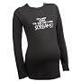 It's not over 'til the fat lady screams - Funny Maternity Top, Black, M/L