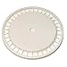 Plastic Pail Lid, White, Snap, 12-3/16"H