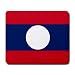 Laos Flag Mouse Pad