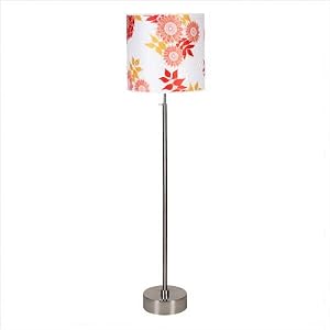 Cancan 2 Adjustable Floor Lamp Shade: Charnois Paper, Finish: Brushed Brass