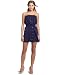 BCBGeneration Women's Strapless Smocked Waist Dress,Midnight,Small