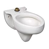 Crane 3460-100 Rapidway Elongated Wall-Mounted Toilet, White