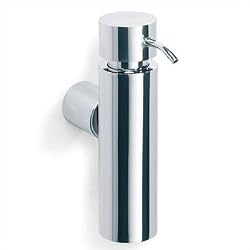Wall mounted soap dispenser (polished stainless steel) (7.4" H x 1.95" W)