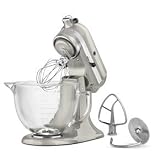 31IDSHt1wcL. SL160  KitchenAid 5 Quart Tilt Head Artisan Design Series Stand Mixer Appliances Cookware   Silver