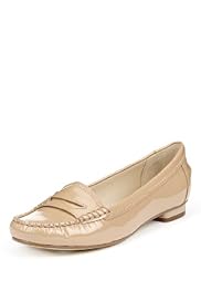 Autograph Coated Leather Wide Fit Penny Loafers