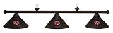 South Carolina Gamecocks Black Finish 3-Shade Pool Table Light, 58L x 9D Shade