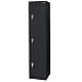 Sandusky Lee LF33151866-09 Black Steel Powder Coat 3 Tier Welded Storage Locker, 66" Height x 15" Width x 18" Depth, 3 Shelves