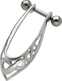 925 Sterling Silver INFINITY CELTIC Helix Shield Ear Piercing Dangle - Cartilage Piercing RIGHT EAR