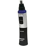 Panasonic ER-GN30-K Nose, Ear n Facial Hair Trimmer Wet/Dry with Vortex Cleaning System