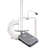 Wilson Electronics 841262 DB Pro 65 dB Adjustable Gain 800/1900MHz In-building Wireless Smart Technology IITM Signal Booster Kit with Omni-Directional and Panel Antenna for Home or Office