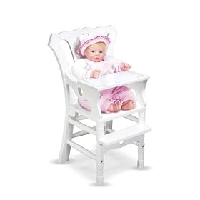 Melissa and Doug Deluxe Wooden Doll High Chair by Melissa & Doug