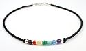 Chakra Jewelry: Chakra Balancing Beaded Anklet - Sterling Silver Gemstone Ankle Bracelets