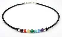 Chakra Jewelry: Chakra Balancing Beaded Anklet - Sterling Silver Gemstone Ankle Bracelets