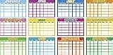 BB SET 12 MONTH CALENDAR 12/PK 18 X 14 PLASTIC-COATED