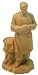 Dr. Norman Bethune, a Famous Doctor and National Hero in China - Unglazed Ceramic Statue Figure