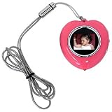 Cta Mi-Hpnp Pink Heart-Shape Picture Frame Necklace
