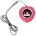 CTA Digital MI-HPNP-PINK Heart Shape Digital Photo Frame Necklace, Pink