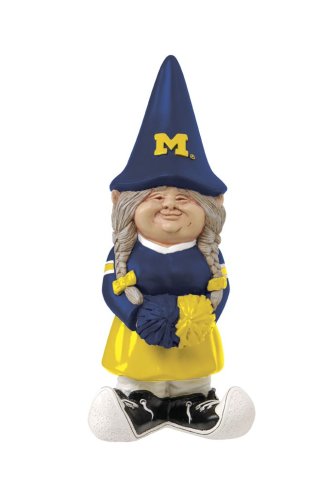 University Of Michigan Cheerleader Garden Gnome