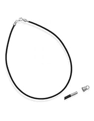 MMA Silver - 18 inch 3mm Rubber Story Bead Necklace