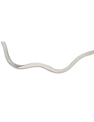 Sterling Silver 4mm Thin Wavy Open Back Collar