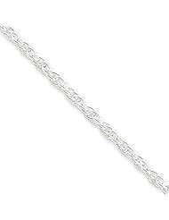 2.75mm, Sterling Silver, Loose Rope Chain, 16 inch