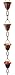 Copper Rain Chain Bell/Cup combo Link/Loop - 8 ft