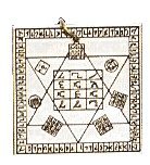 Magical Dr. Dee's Table for Universal Protection Talisman Charm Amulet SCD70
