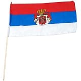 Serbia Flag 12 x 18 inch
