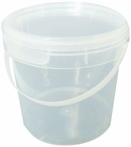 Choice-Pac 3SO-1696 Polypropylene Round Bucket with Lid and Handle, Semi-Clear, 128-Ounce (Case of 50) On Sale